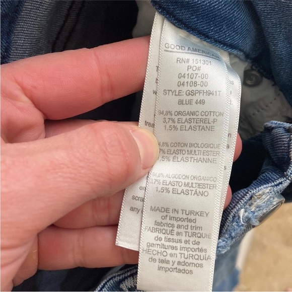 GOOD AMERICAN Good Straight Split Pocket Jeans - Picture 11 of 12